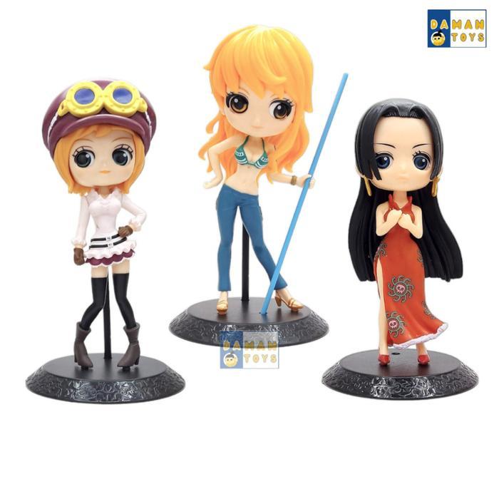 Action Figure One Piece Qposket Shirahoshi Pudding Reiju Nami Boa Hancock Perona Vivi Rebecca Koala