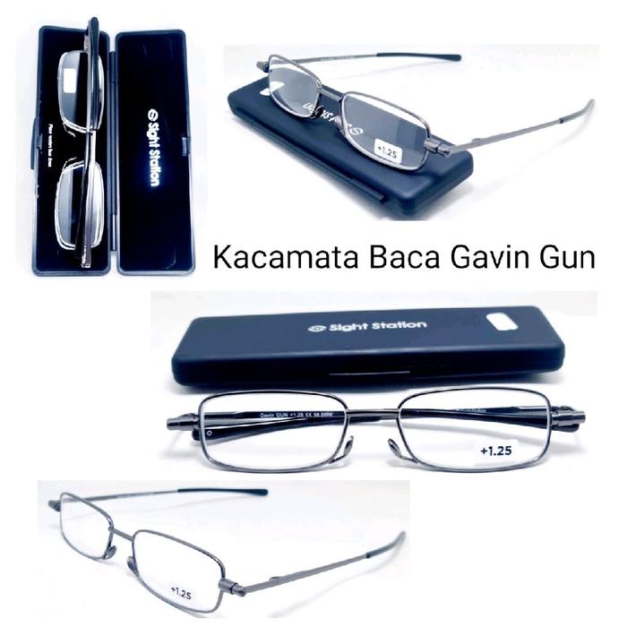Kacamata Baca lipat Gavin Gun dan Gideon CF sight station Foster Grant (pergas pergas) Unisex