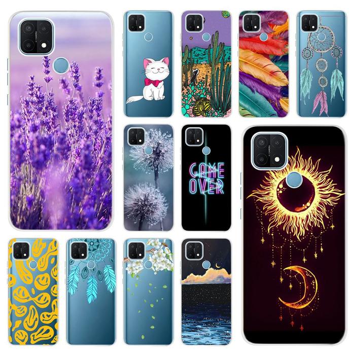 For OPPO A15s Case For OPPO A15 A 15 Phone Case Clear TPU Silicone