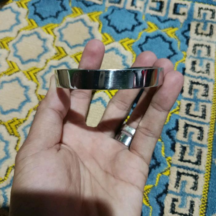 Gelang Besi Putih Sulaiman Tebal untuk pria dan Wanita