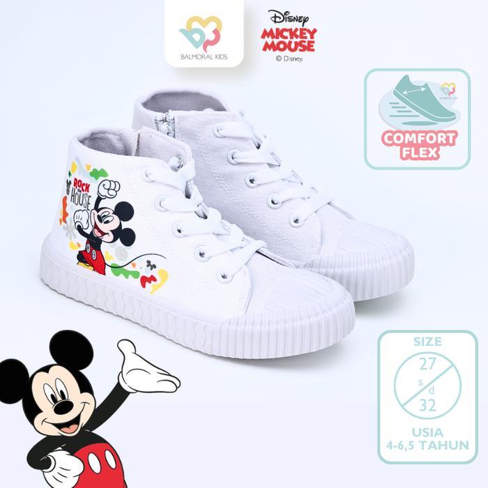 sale Sepatu High Sneakers Anak Boys Disney Mickey Usia 3 - 6 Tahun MC-MKH04 Balmoral Kids