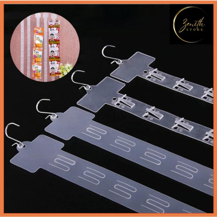 5pcs klip strip display makanan | Display gantung makanan | Klip strip produk supermarket | Clip Str