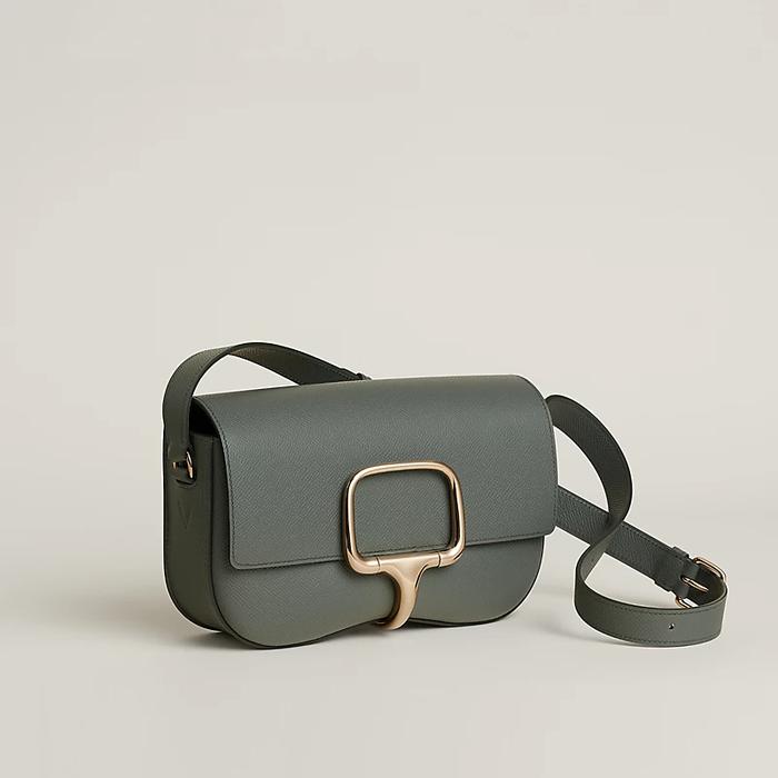 Tas Premium Wanita,HERMES,Hermes Della Cavalleria Elan Shoulder Bag,green