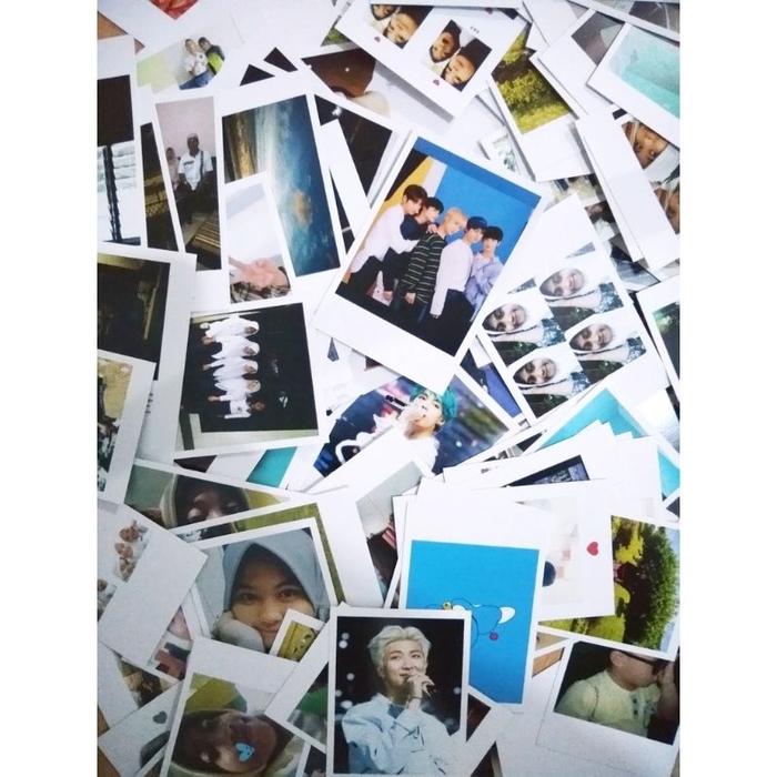 CETAK FOTO POLAROID 2R BISA COSTUM BG HITAM & PUTIH