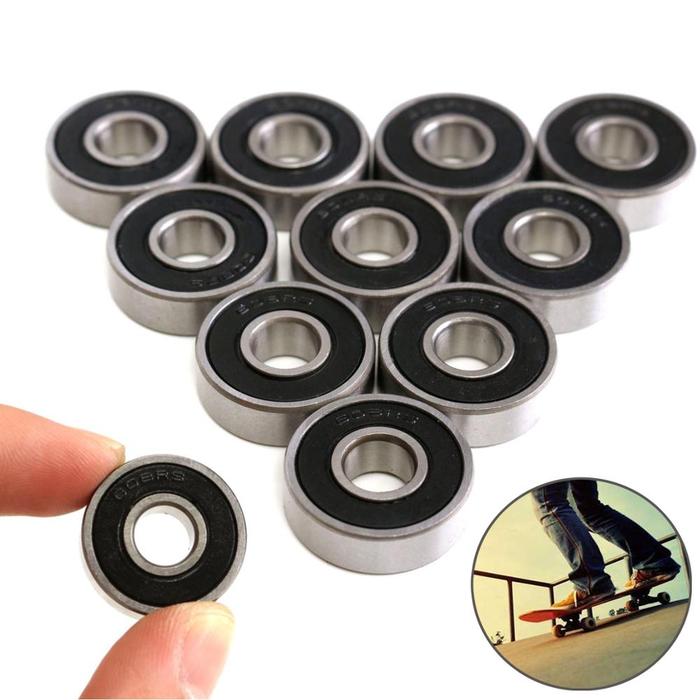 10PCS/Set 608RS/608-2RS/693ZZ Bearing ABEC-5 Skateboard Scooter 608 2RS Ball Bearing Miniature 693ZZ