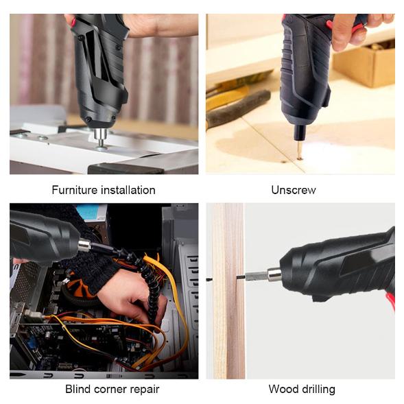 Mesin Bor Set 49 / Cordless Screwdriver 4.2 V / Mesin Bor Cordless Mini / Bor Mini / Screwdriver Bat