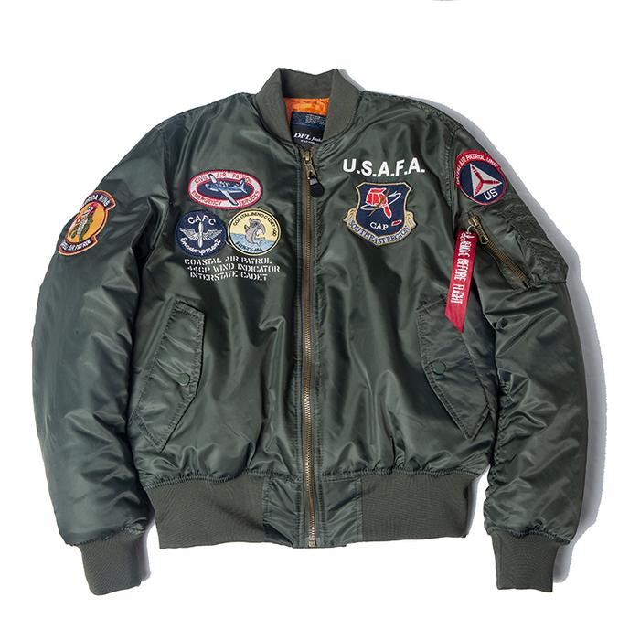 2025 A/W USAFA vintage pilot bomber flight jacket us air force top gun men clothes brands winter arm