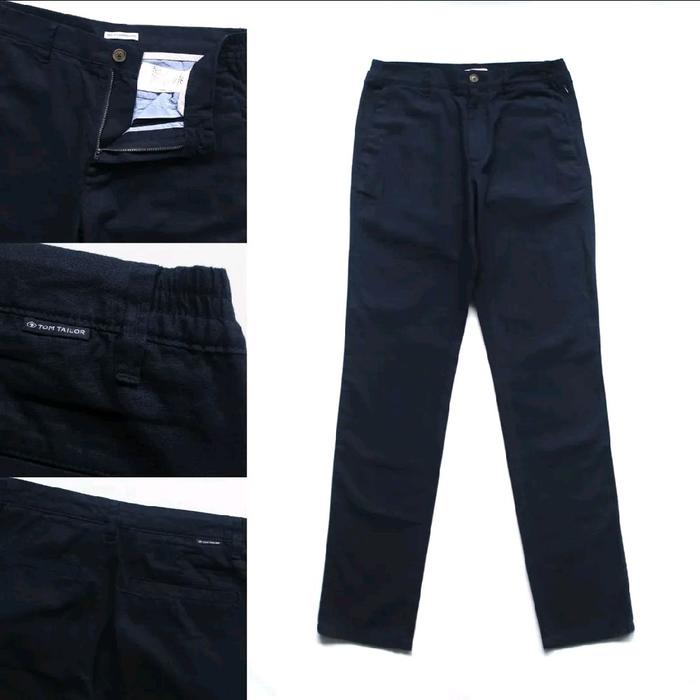 TOM TAILOR Linnen Long Pants Navy