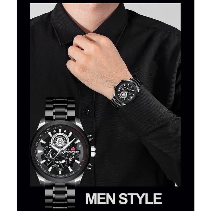 VAVA VOOM 2311G Kronograf Kalender Quartz Cowok Original