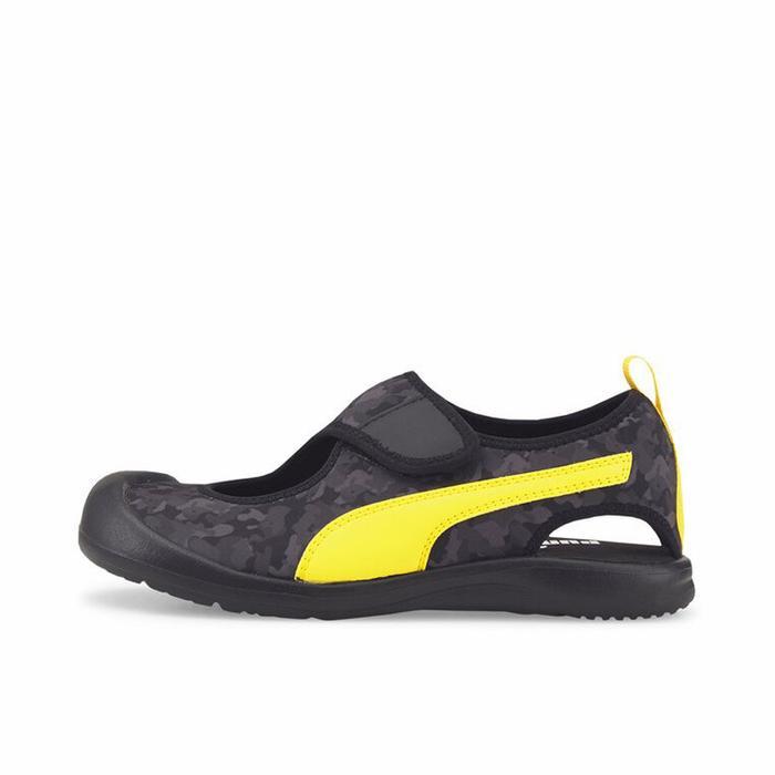 sale Puma Aquacat Black Sandal Kids Original Authentic
