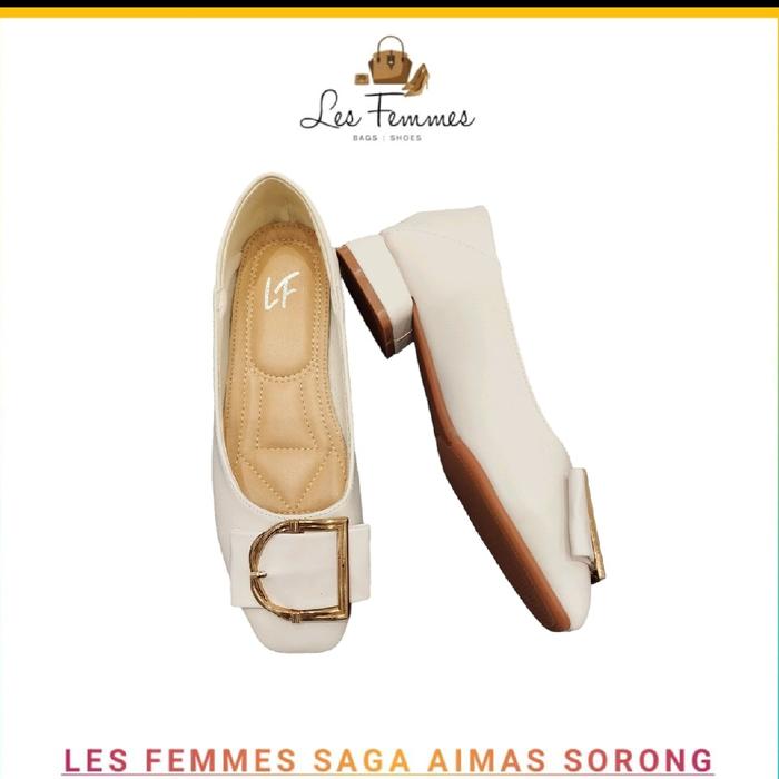 sepatu formal/non formal wanita by les femmes Hak Pendek (1-3 cm)