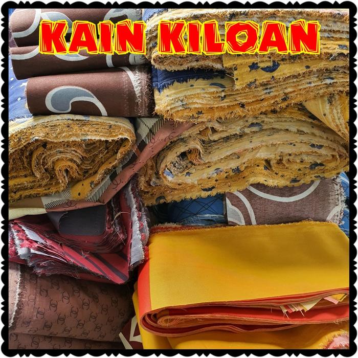 Kain Kiloan Murah / Kain Motif Kiloan / Kain Perca / Potongan Kain Kiloan Terbaru !!!!!!!!!!