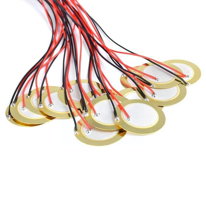 Terlaris, 15pieces 27mm Pickup Piezo With Leads Mic Drum Trigger