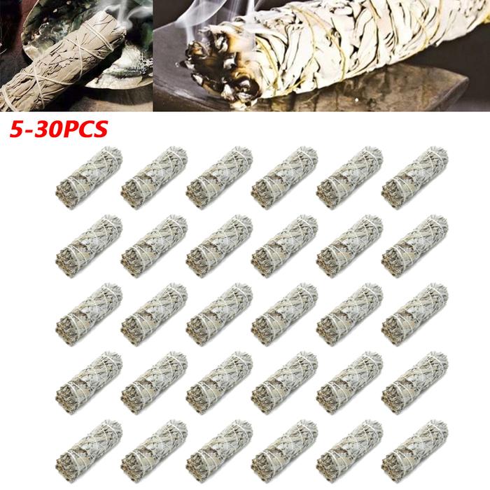Terlaris, 30PCS White Sage Bundle California Smudge Stick Wand for