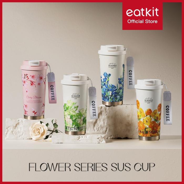 Eatkit Tumbler Stainless Steel SUS 316 530ml Termos Tahan Dingin 24 jam Botol Termos Kopi