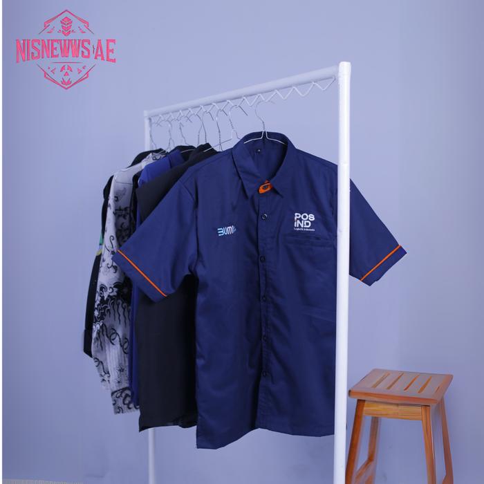 Kemeja Pos Indonesia Terbaru / Seragam Pos Indonesia Terbaru / Baju Kemeja Pos Indonesia / Kemeja Ke
