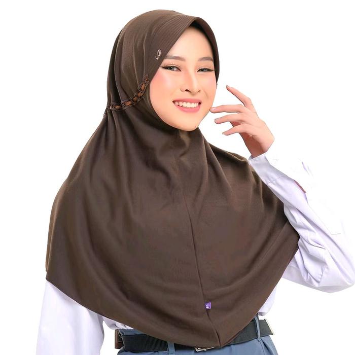 Kerudung Anak Sekolah Instan TK SD SMP SMA Jilbab Wanita Dewasa Premium Quality Murah Innova Serut T