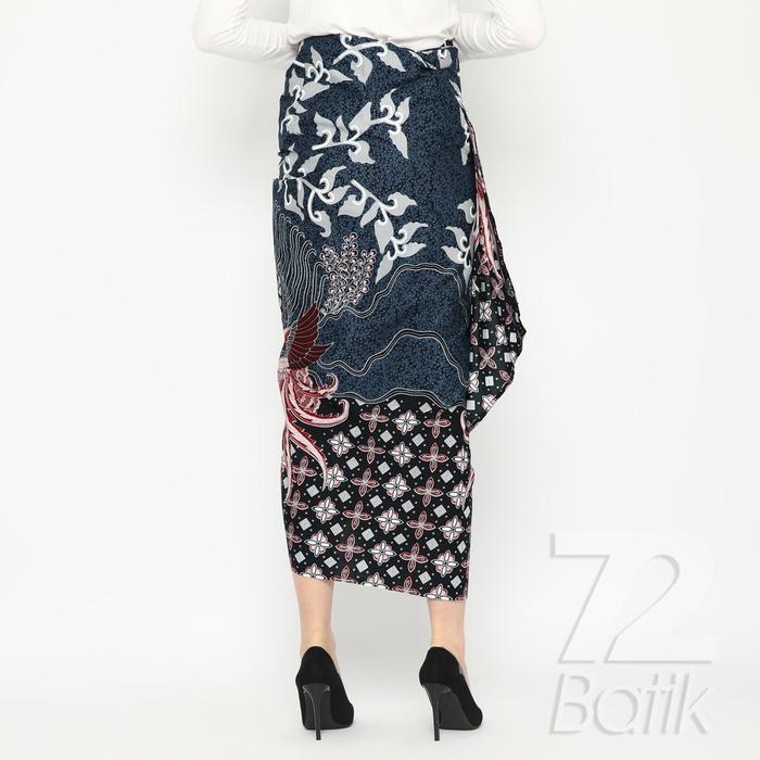 Rok Batik Span Skirt Lilit Alonso Kebaya Modern Wanita Warna Biru Dongker Merah Abu 725753 Cap 72 - 