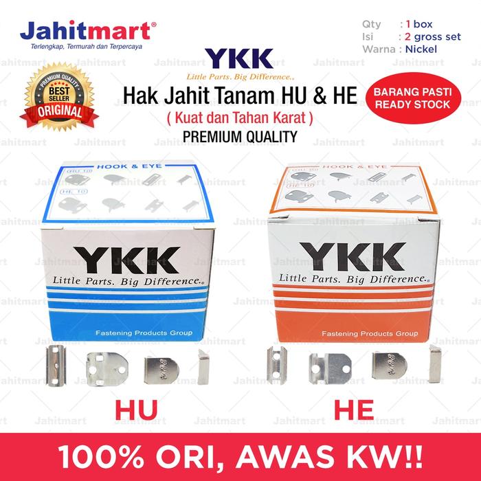 【Special】 Hak Jahit Tanam HU dan HE Merk YKK Buruan Sebelum Kehabisan