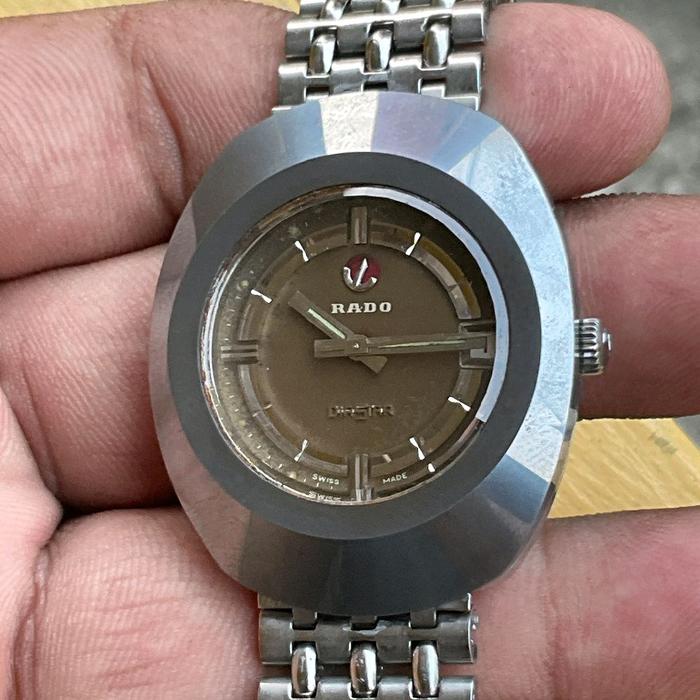 JAM KUNO SWISS  : RADO DIASTAR  BROWN DIAL FULL ORIGINAL