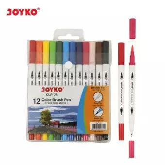 [ SET ] Color Brush Pen - Joyko CLP-06 12 Warna MURAH!