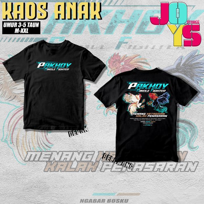 Kaos Anak Ayam Petarung Thailand Pama Pakhoy Bangkok Jago - Baju Ayam Aduan Single Fighter Menang Ke
