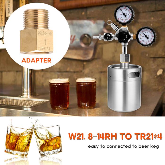 CO2 Regulator Beer Keg Regulator Bubble Counter Fine-Tuning Valve CO2