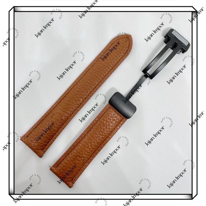 STRAP TALI JAM TANGAN KULIT MAGNET UNIVERSAL 22 22MM LEATHER STRAP TALI JAM NON LOGO STRAP MAGNET C