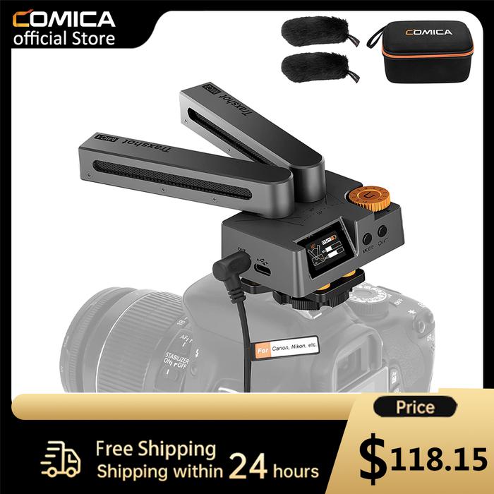 Comica Traxshot Condenser Microphone Transformable Microphone Super