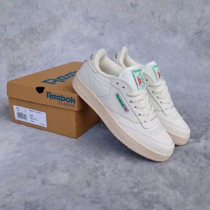 Reebok Club C 85 TV Chalk Papper White Green