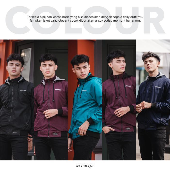 Eiger - EVERNEXT Jaket Bolak Balik Pria Jaket Outdoor Parasut Fleece Cowok Jaket Motor Royce Reversi