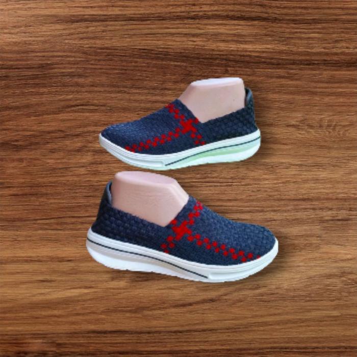 Spaletti Sepatu Rajut Tikar Wedges Sedang 4cm Nyaman & Gaya Modern untuk Keseharian Anda