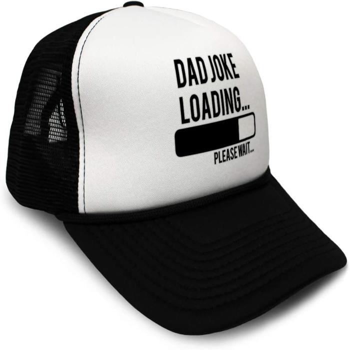 Speedy Pros Trucker Hat Dad Joke Loading Please Wait Daddy Style A Polyester Adjustable