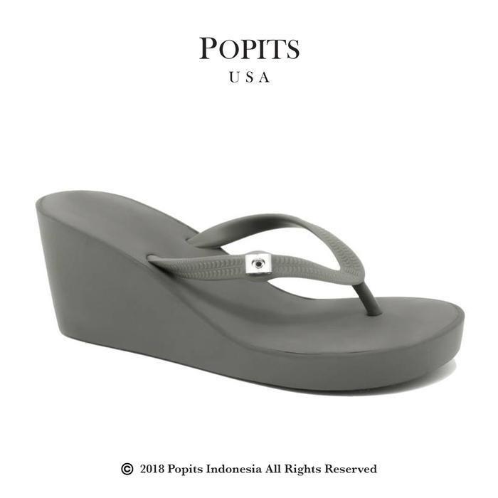 (Promo) Popits-7Cm-Wedge-Original-Sandal Flat Jepit Wanita
