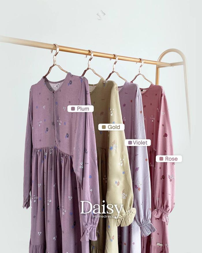 Daisy Daily Homedress by Shieraki - gamis motif bunga rayon