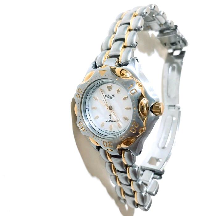 Vintage SEIKO ALBA Sefaire Paris V701-1Y40 Women's Diver Watch, Quartz Movement