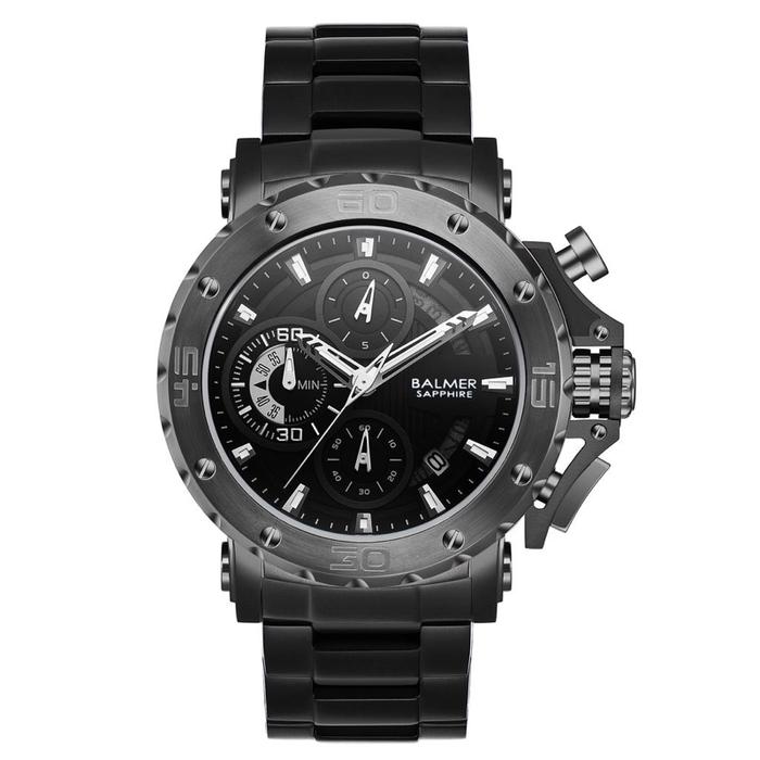 Jam Tangan Pria BALMER B-7975MC Analog Kaca Shapphire Stainlees Steel Strap