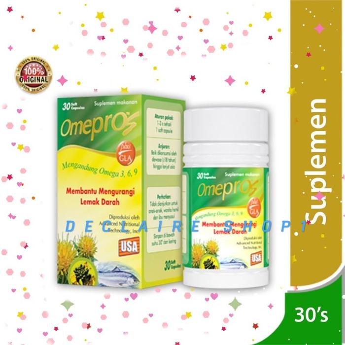 OMEPROS 30 SOFT CAPSULES / OMEGA 3 / KOLESTEROL / SUPLEMEN
