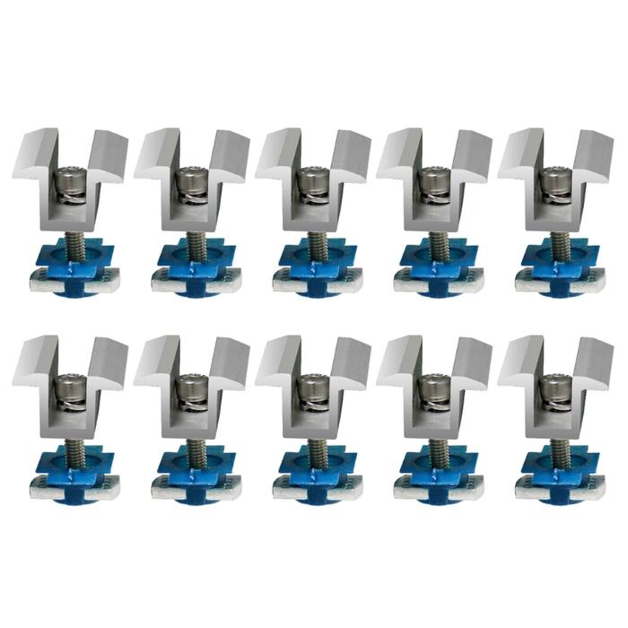 P82D Solar End Clamp Adjustable Solar Panel Bracket Clamp Wide