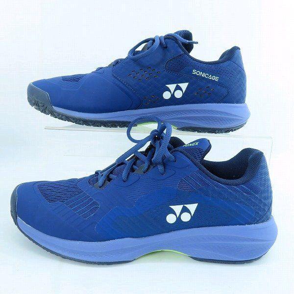 Yonex Sepatu Olahraga Sport Indoor Tennis Padel Power Cushion Sonicage Men GC Biru Tahan Lama like N