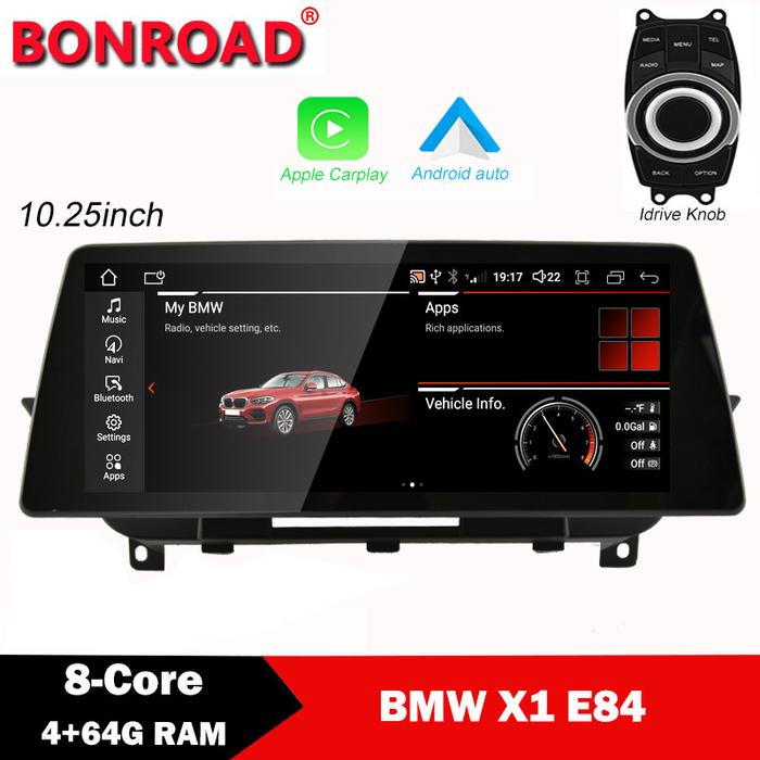 Bonroad 10.25'' Android Car Multimedia Player Radio 64GB For BMW X1