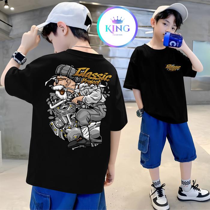 Baju Kaos Anak Atasan Pria Engine Classic Project Ragat Honda Gank Herex Gl 100 Gl100 Max Pro Distro