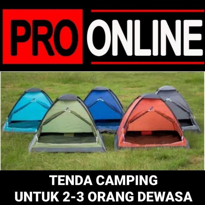 Tenda camping untuk kapasitas 2-3 orang dewasa - tenda kemping bisa indor dan outdoor