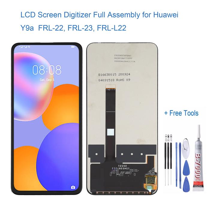 Display LCD Screen and Digitizer Full Assembly for Huawei Y9a/Enjoy
