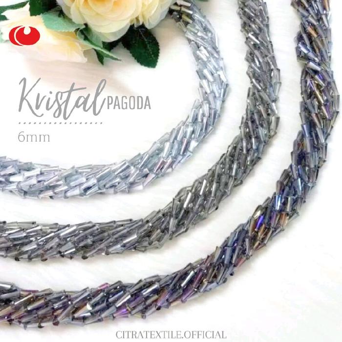 KRISTAL PAGODA 6mm (harga per renteng) .