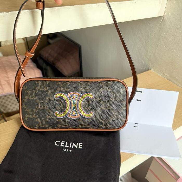 Celine mini triomphe shoulder bag tas original authentic