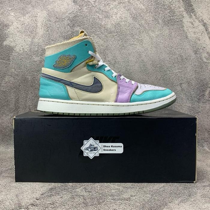Sepatu Second Nike Air Jordan 1 High Zoom Air CMFT 'Celestine Blue' Size 43 insole 27,5 Original Gua