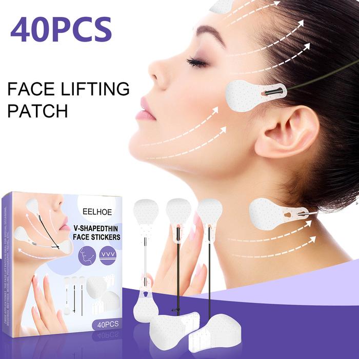 40pcs Face Lift Tape Invisible Face Lifting Stickers Face Lifting