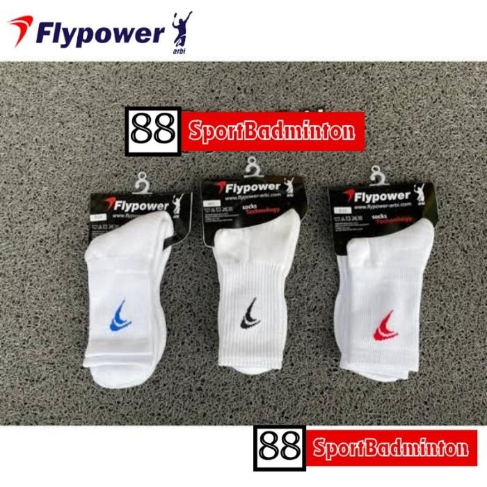 Flypower 001 010 014 - Kaos Kaki Badminton Original Flypower