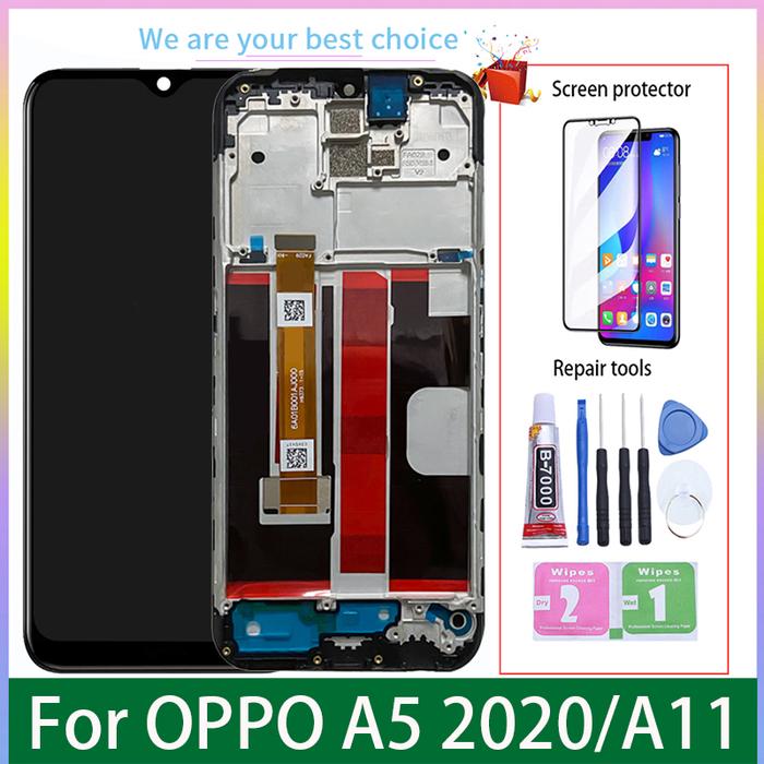 Original For Oppo A5 2020 LCD Display With Frame Screen Touch Panel